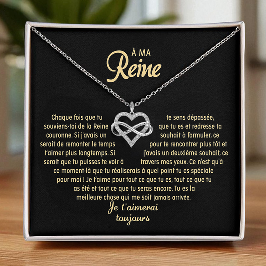 À ma Reine - Collier Cœur Infini