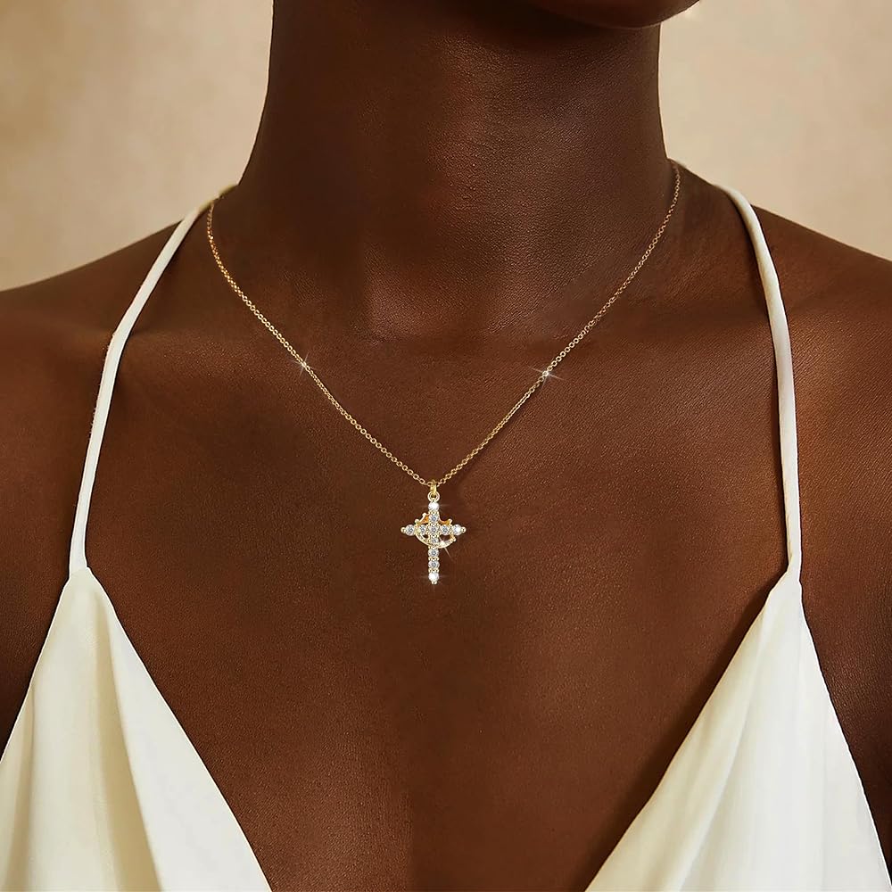 Bloom™ | Collier Croix et Couronne
