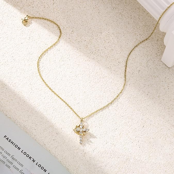 Bloom™ | Collier Croix et Couronne